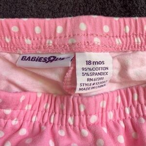 Babies R Us Pink Polka Dot Skort